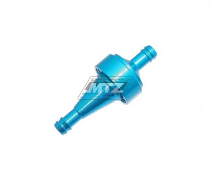 Filtr palivov/benznov - prmr 5/16" (8mm) - hlinkov tlo - barva modr