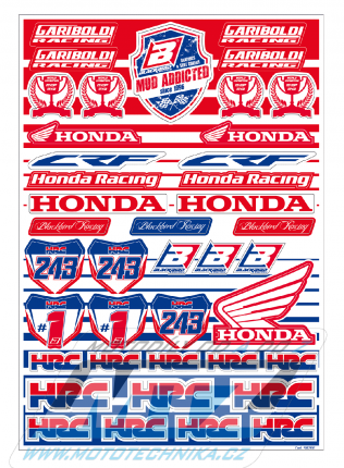 Polepy univerzln Sponzor Logo - verze Honda Gariboldi 5076G1