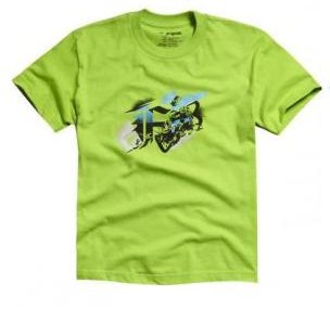 Triko FOX Junior/dtsk T-Shirt Steadfast zelen - velikost YXL